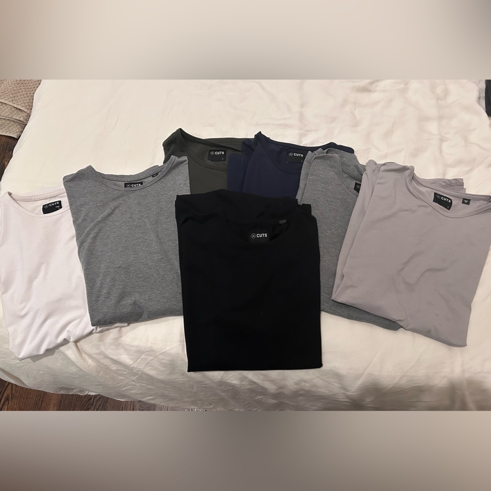 Cuts Clothing Men's Shirt Collection - Black, Gray, White